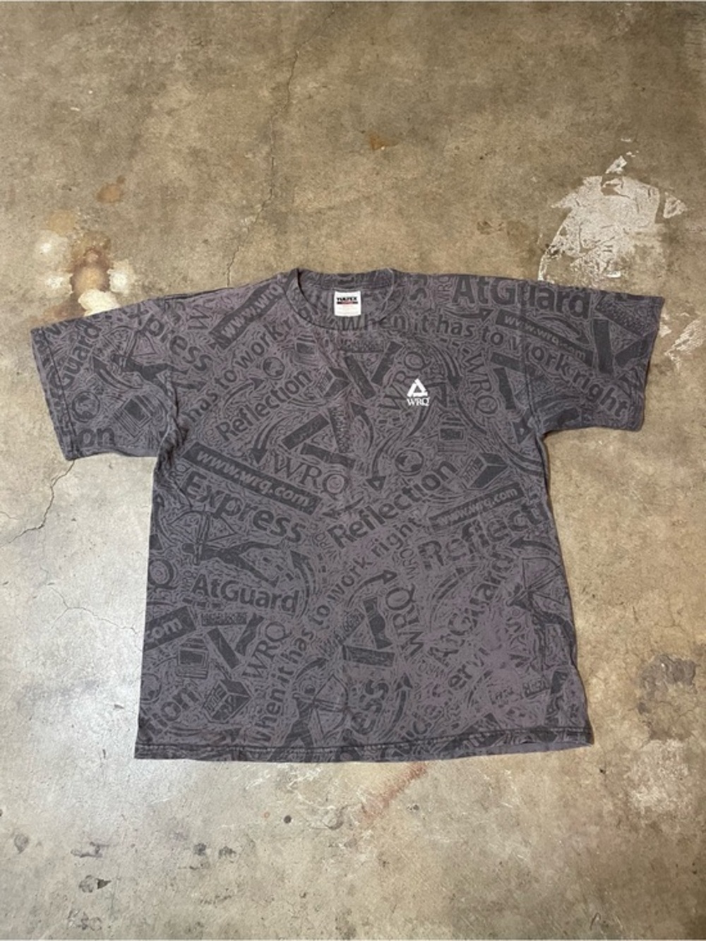 Vintage WRQ Motivational AOP T-Shirt